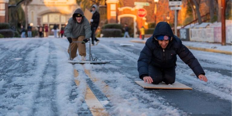 Tallahassee PD Responds with Pepper Balls After FSU Students Throw ‘Iceballs’ During Snow Celebration